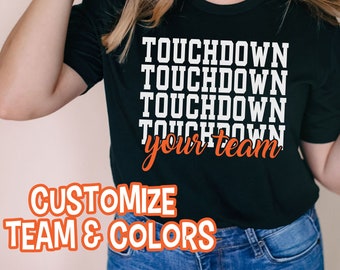 Touchdown | Football Mom | Spirit Wear | Sports Team | Football Tees |