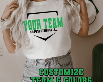 Custom Baseball Team Tee: Personalized Spirit Wear