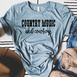 Country Music & Cowboys Graphic Tee: Soft Unisex Bella Canvas