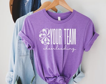 Personalized Cheerleading Tee | Team Shirts | Cheer Squad | Spirit Wear | School Spirit | Parent Tees |