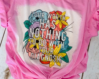 Mental Health Awareness Shirt: Floral Graphic Bella Canvas Tee