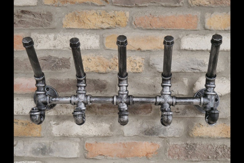 Industrial Pipe Coat Hooks Etsy UK