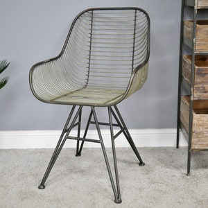 Industrial Retro style Bucket Dining Chair