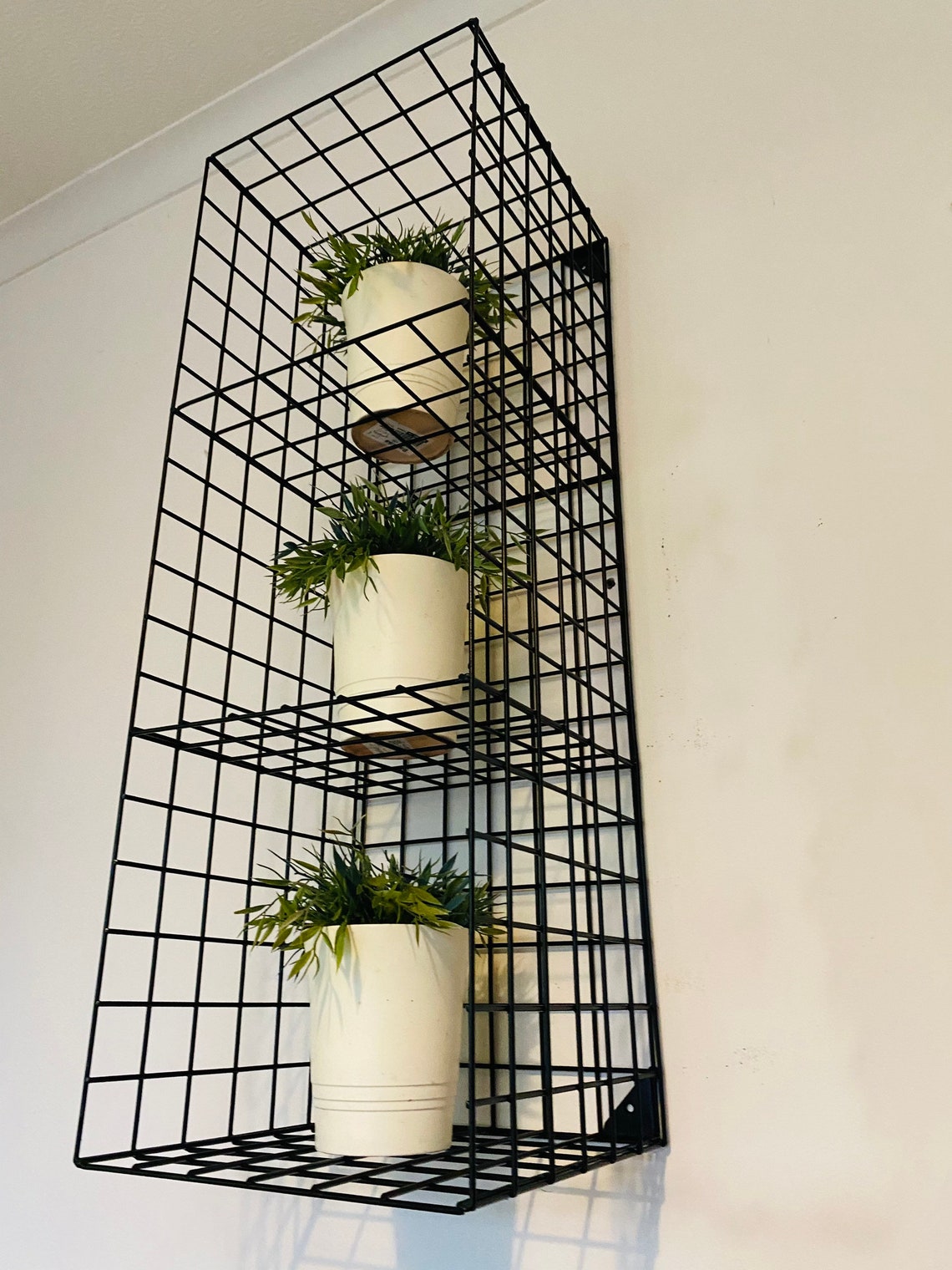 Metal Wire Mesh Storage Cube Wall Unit Shelves Etsy UK