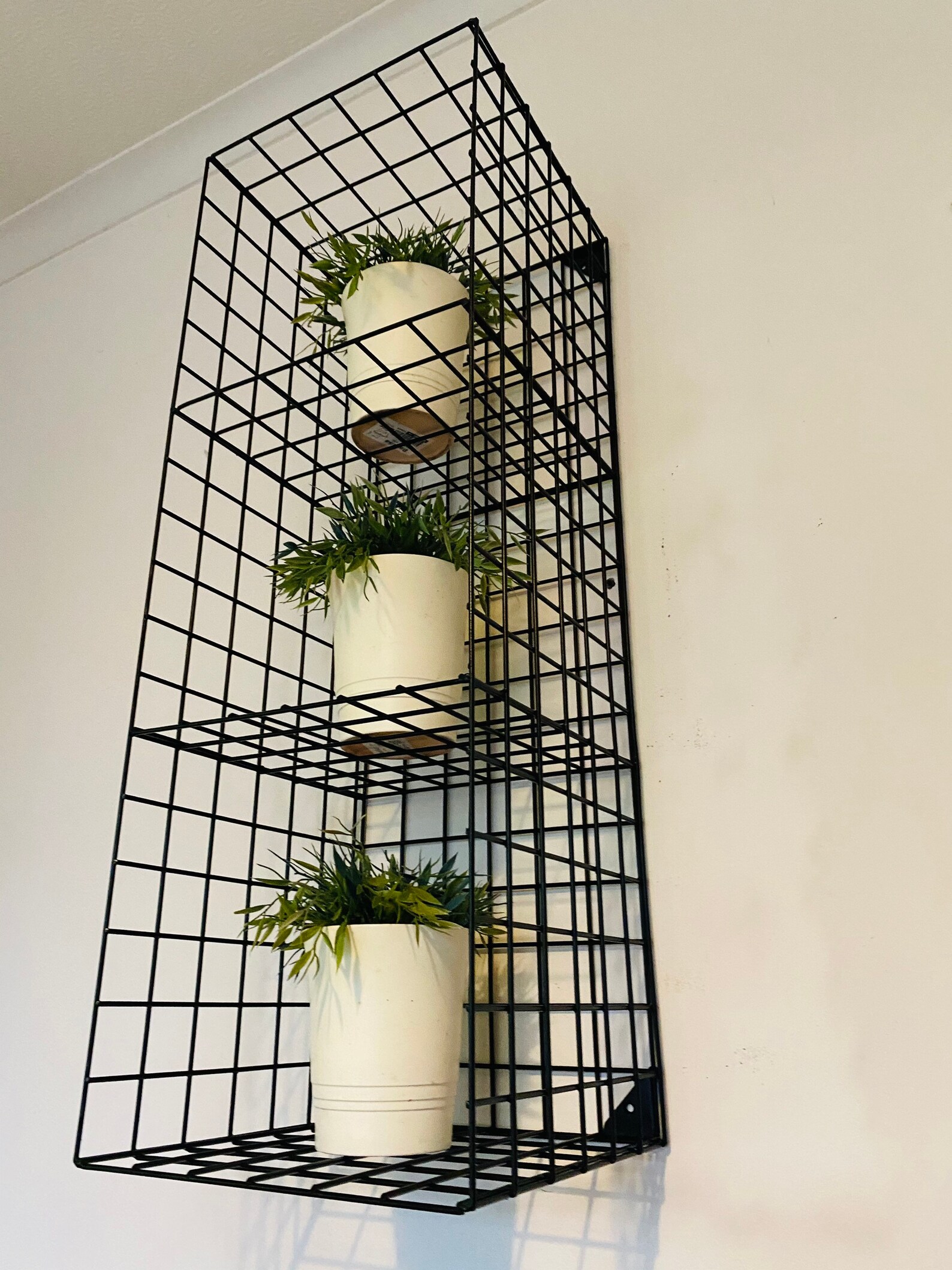 Metal Wire Mesh Storage Cube Wall Unit Shelves Etsy UK