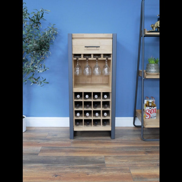 Modern Industrial Wine Cabinet