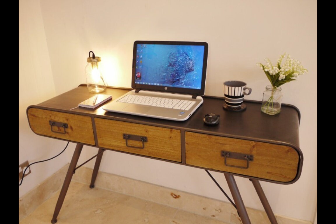 Retro industrial desk deals
