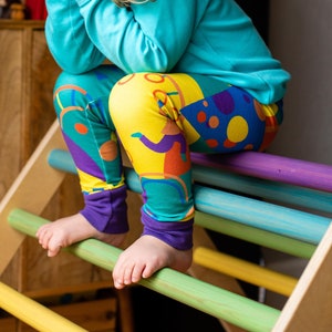 Playground Organic Grow-with me Sweat Leggings - per neonati e bambini - Cotone biologico