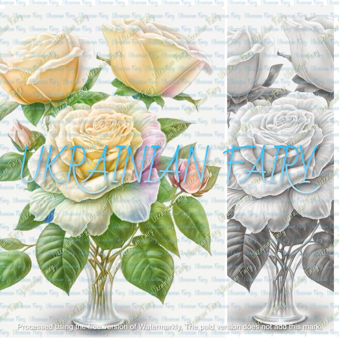 Realistic Roses Coloring Page for Adults, Summer Coloring Page, Rose