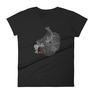 Mount Baker Fitted Short Sleeve Tee | Women&#39;s Mountain T-Shirt | Washington Apparel | Nature Lover Shirt | Hiking Gift | Outdoor Adventure