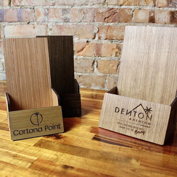 Wood Take-Out-Menu Display, Brochure Holder, Wood Brochure Holder, Custom Take Out Menu Holder