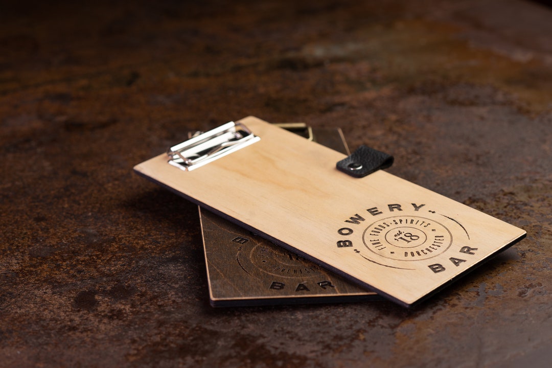 Clipboard Check Presenter Wood Check Presenter Wood Bill Etsy