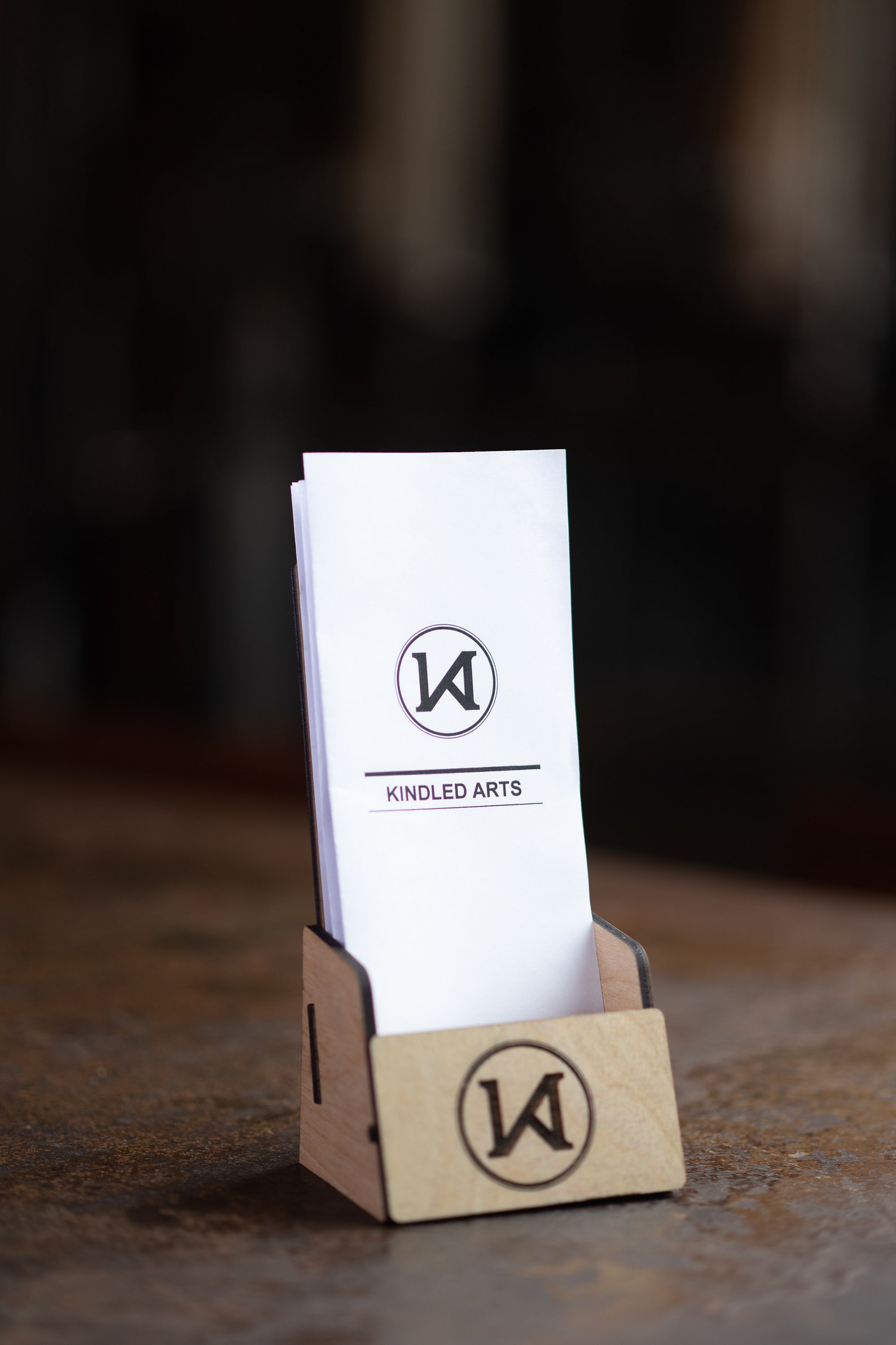 Wood Brochure Holder Custom Take Out Menu Holder Etsy