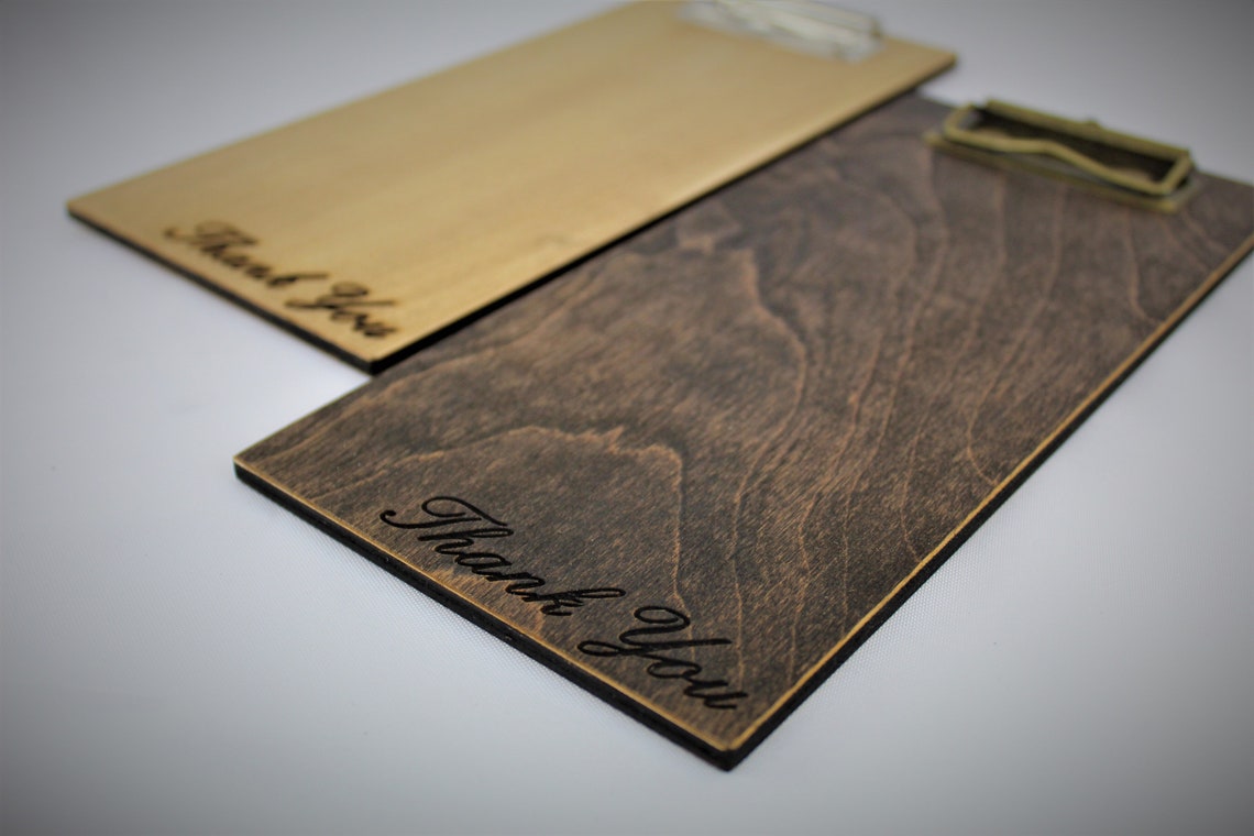 Clipboard Check Presenter Wood Check Presenter Wood Bill Etsy