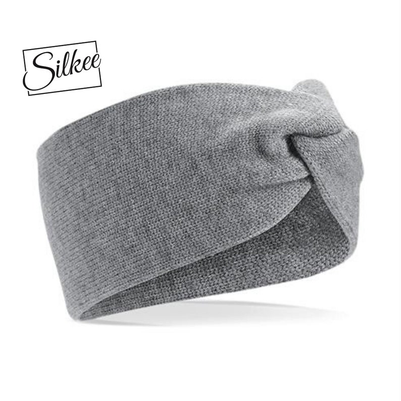 Silkee 100% Silk Lined Soft Touch Knit Headband image 3