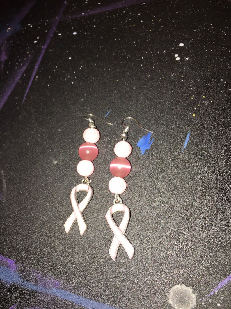 Temps Gems Ruban Pendentif Boucle d/'oreille cancer du sein Pendentif Boucles D/'oreilles 1 paire