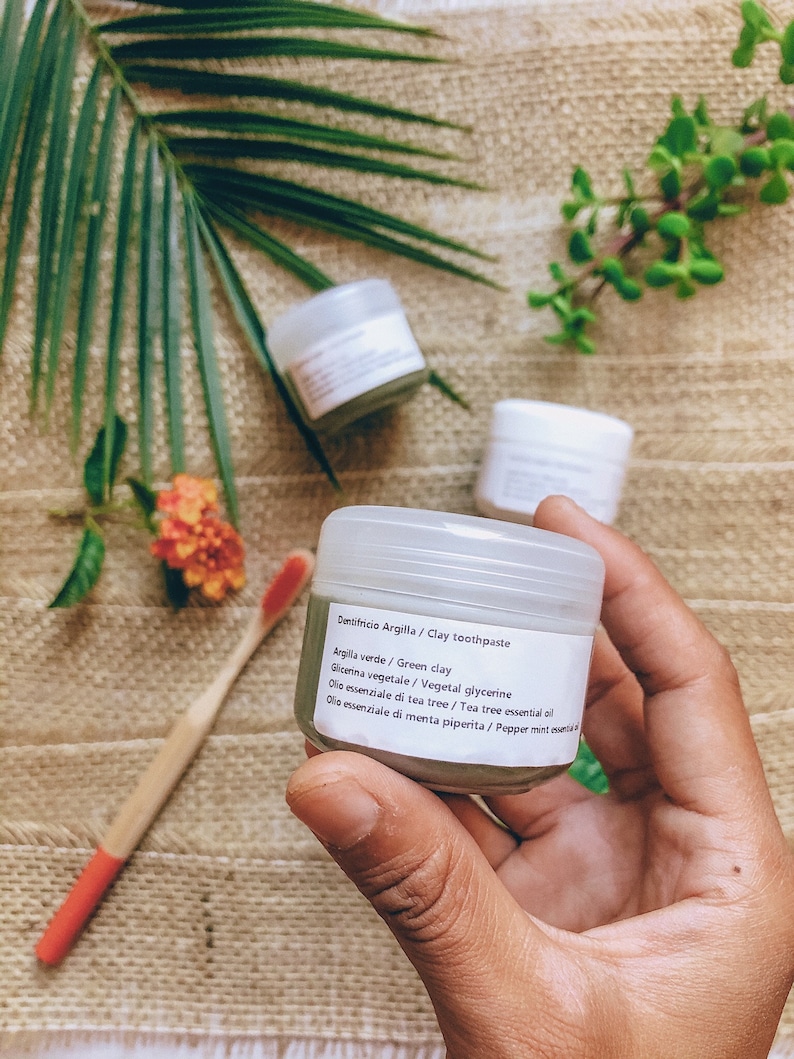 French Green Clay Toothpaste Remineralizing Natural Toothpaste Fluoride