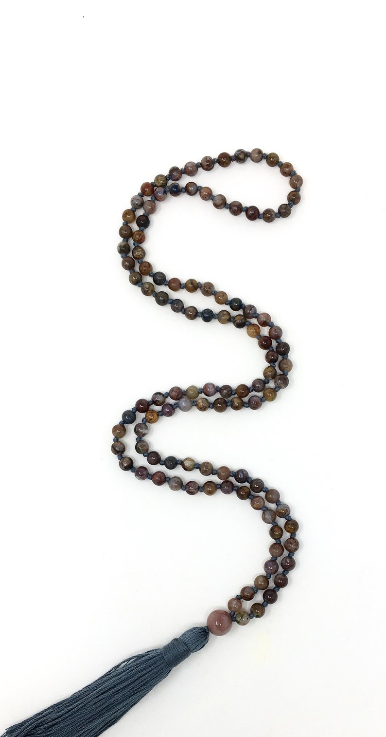 Rare Pietersite Mala Hand knotted *108 meditation Mala beads