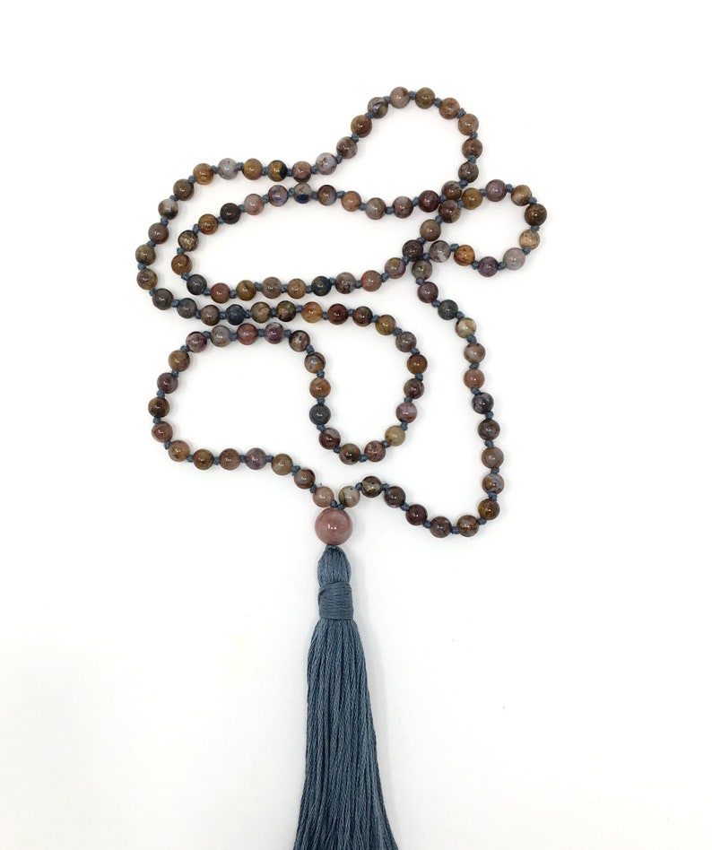 Rare Pietersite Mala Hand knotted *108 meditation Mala beads