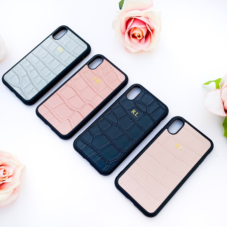 Personalised Iphone Leather Case Embossed Personalised for Etsy UK