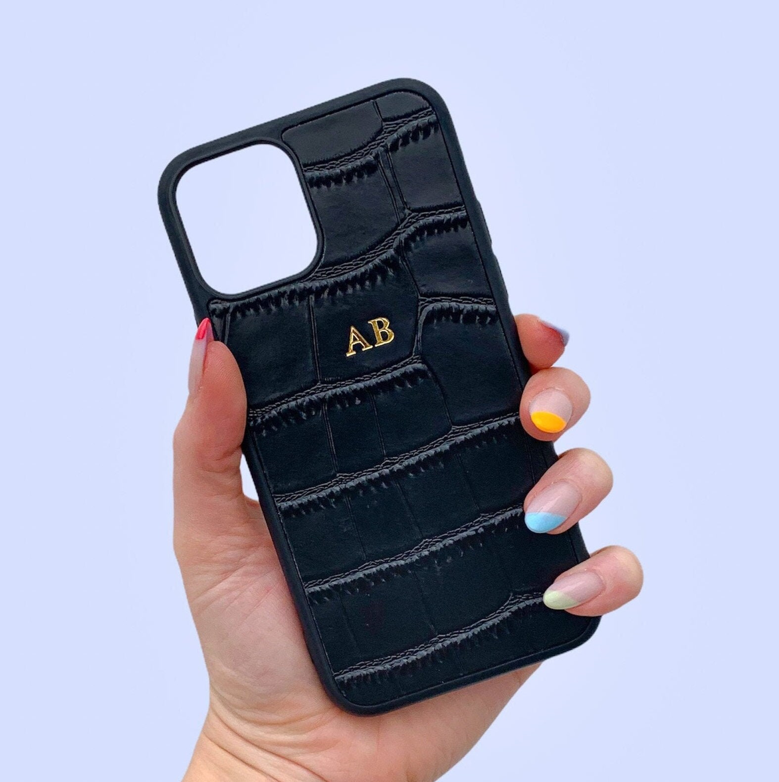 Croc leather shop phone case