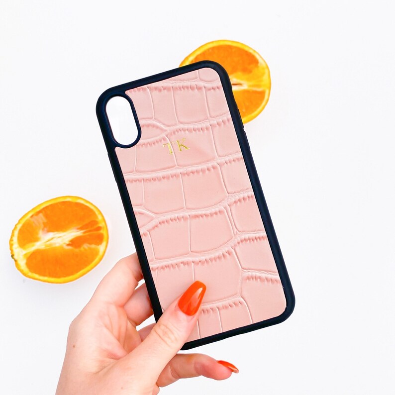 Personalised Iphone Leather Case Embossed Personalised for Etsy UK