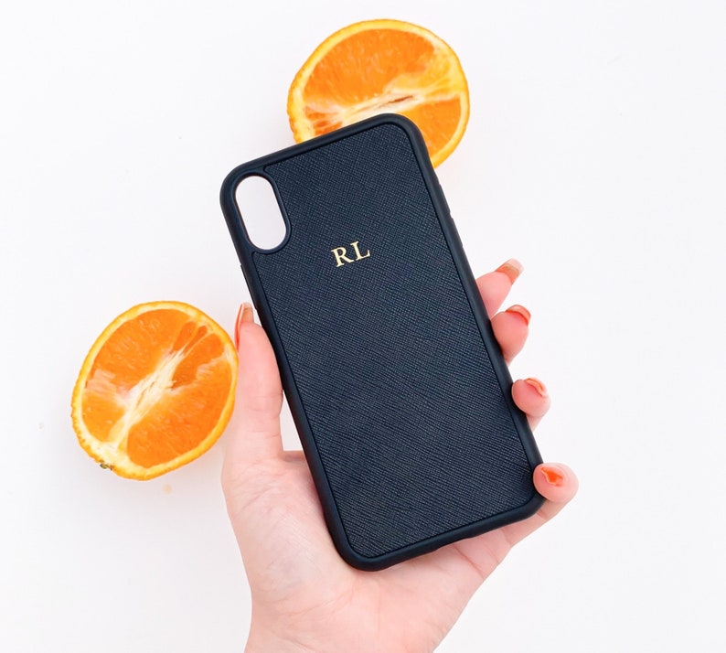 Personalised Iphone Leather Case Embossed Personalised for Etsy UK