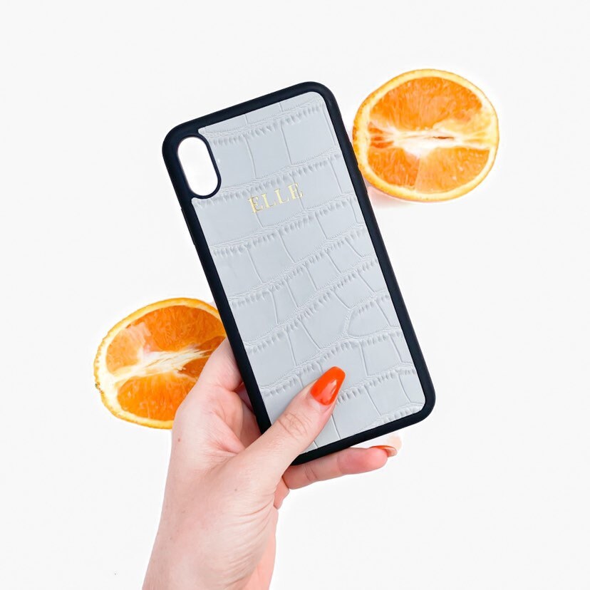 Personalized Iphone XR Leather Phone Case Iphone Xr Case Etsy UK