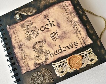 Book of Shadows scrapbook, wicca journal, decorated scrapbook for wicca, pagan, witch, tree of life journal, Grimoire journal (10*10 inches)