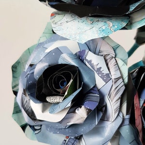 Comic Book Flowers - SET of 3 Comic Book Flowers, Comic Book Wedding ...