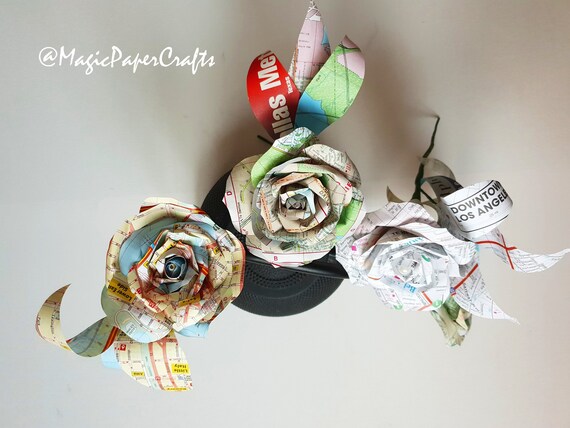Us Cities Map Flowers Travel Theme Wedding Flowers Travel Etsy