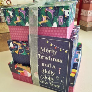 SET di TRE SCATOLE regalo di Natale, scatole regalo di Natale, nastro d'argento e carta regalo inclusi, 3 scatole regalo di Natale di diverse dimensioni