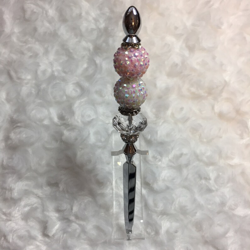 Pink Sparkly Beaded Letter Opener Fancy Letter Opener Pretty Etsy