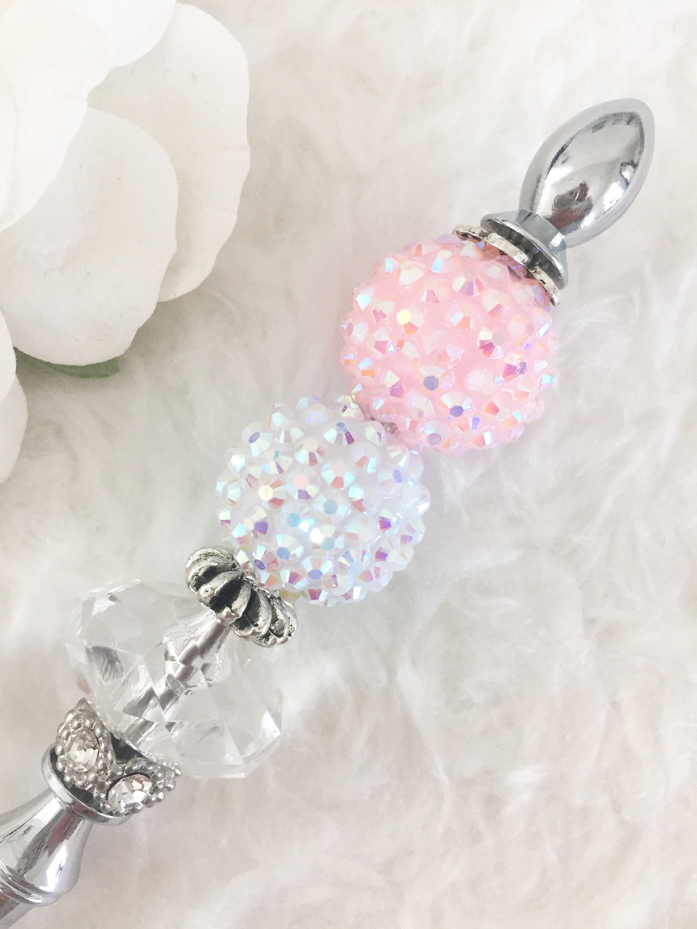 Pink Sparkly Beaded Letter Opener Fancy Letter Opener Pretty Etsy