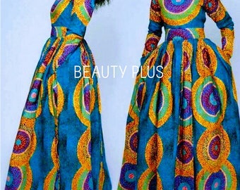 long dress kitenge fashion