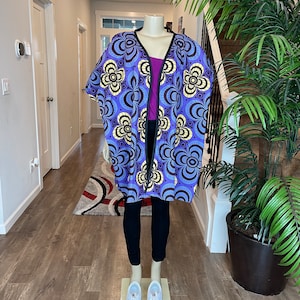 African Women Jacket/ Kimono jacket/ African print cape/ Ankara jacket/african clothing / African print Jacket/African Dress/Ankara/HT23