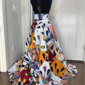 Jupe africaine/Jupe Ankara/Travail patché/Vêtements africains/Grande taille/Fait main/Jupe bimbo/Fait main/Cadeau pour elle/Robe africaine/Robe Ankara/Afr
