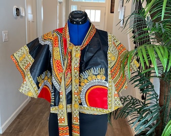 African cape/ African shawl/ African poncho/African high low cape/Cover ups/Cape/Cape Dress/Women Cape