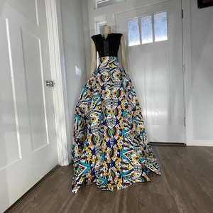African Clothing/African Skirt/Plus Size Skirt/Maxi Skirt/Long Skirt/Gift For Her/Ankara Skirt/African Skirts With Pockets/Kente Skirt/KY2