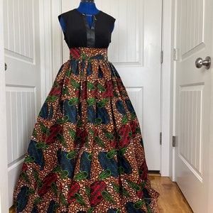 African Clothing Maxi Skirt/ African Women Clothing/ Ankara Maxi Skirt ...