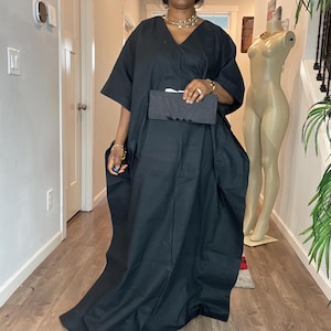 Black Boubou Dress - Etsy