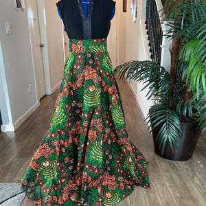 African clothing maxi skirt/ African women clothing/ Ankara skirt/ African print skirt/ Ankara long skirt/african Attire/African Wear/