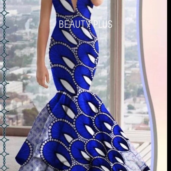 african fit and flare dress