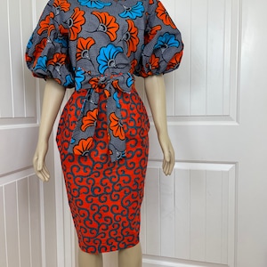 2pcs African Skirt and Blouse/African Clothing/African Print Dress/Party Dress/Plus Size Dress/Dress/Personalized Dress/Jaye/
