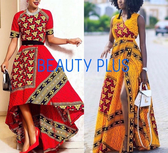 ankara high low dresses
