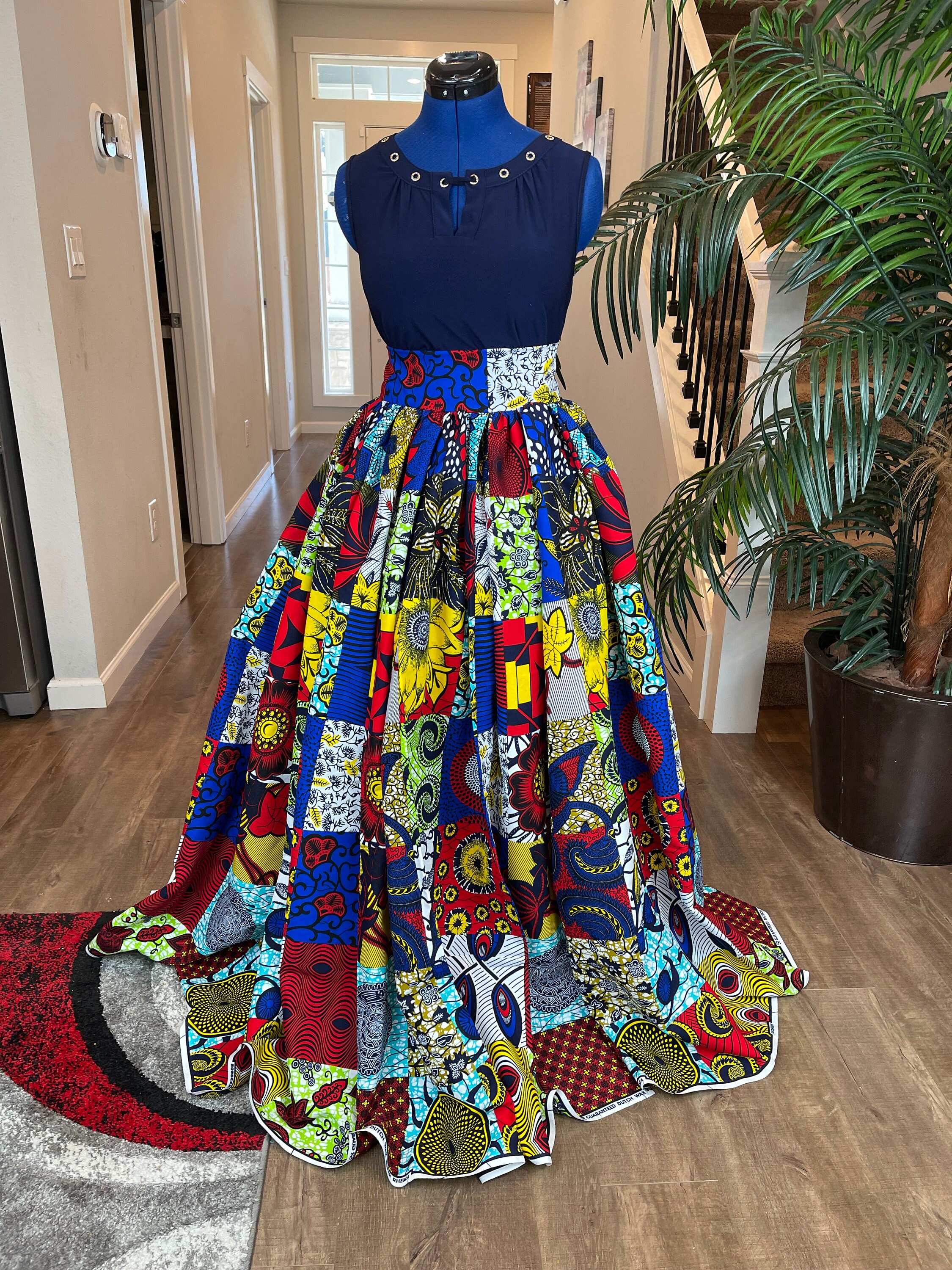 Peach African Dress Etsy