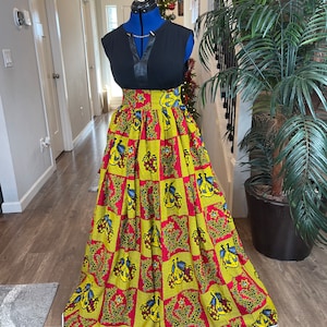 African clothing maxi skirt/ African women clothing/ Ankara maxi skirt/ African print skirt/ Ankara  skirt/ kente skirt/fashion skirt/TK76