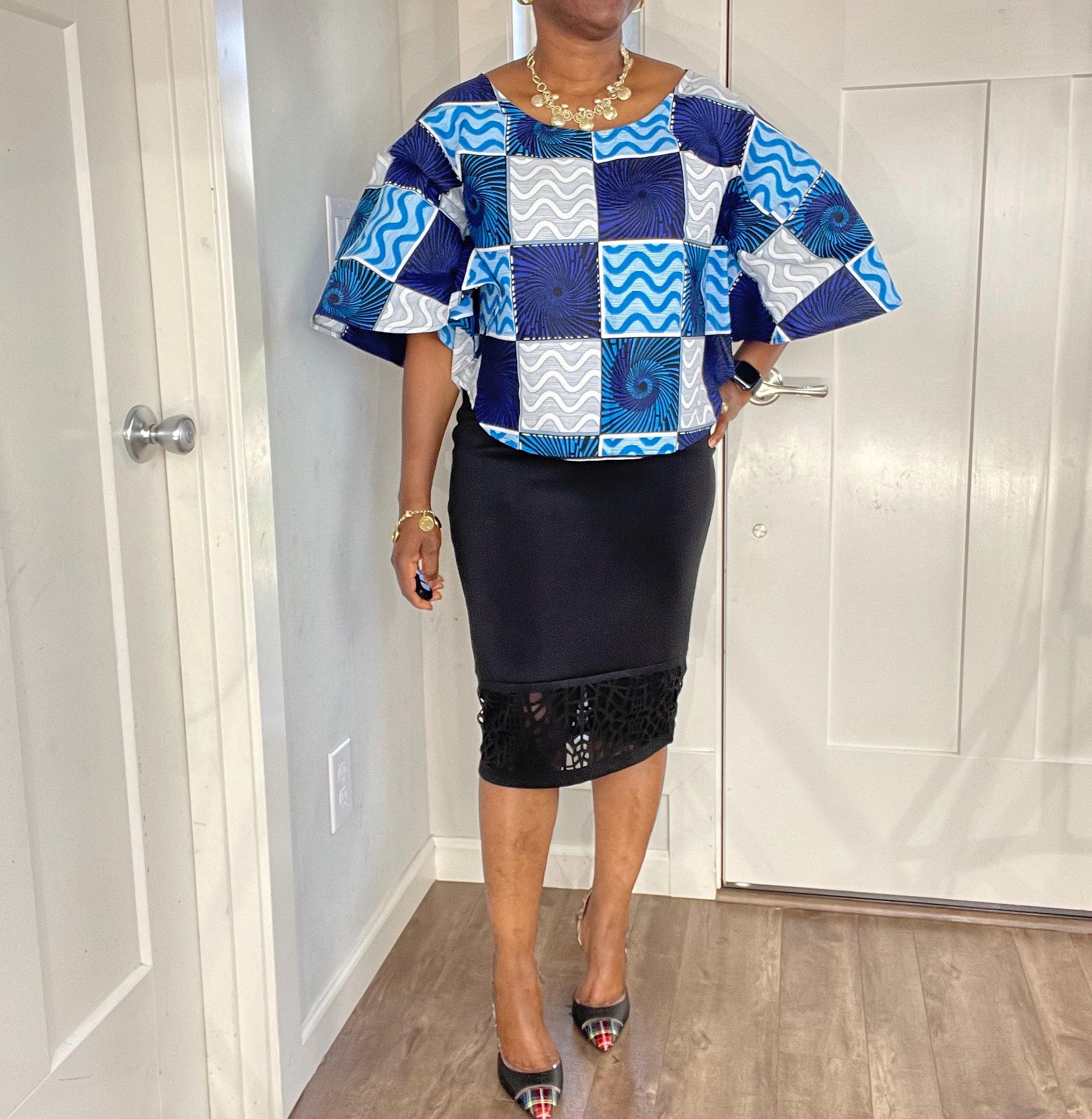 African Print Top/african Blouse for Women/african Dress/ankara 