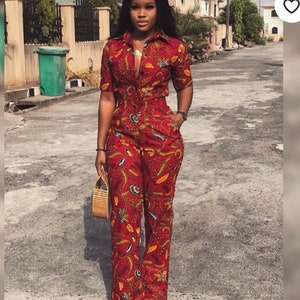 African women jumpsuit / African women clothing / African print jumpsuit / Ankara jumpsuit/Women’s African jumpsuit /Jumpsuit/women’s af