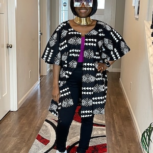 African Kimono/Kaftan/Ankara Dress/Plus Size Clothing/African Dress/One Size/Abaya/African Clothing For Women/African Attire/Doja Dress